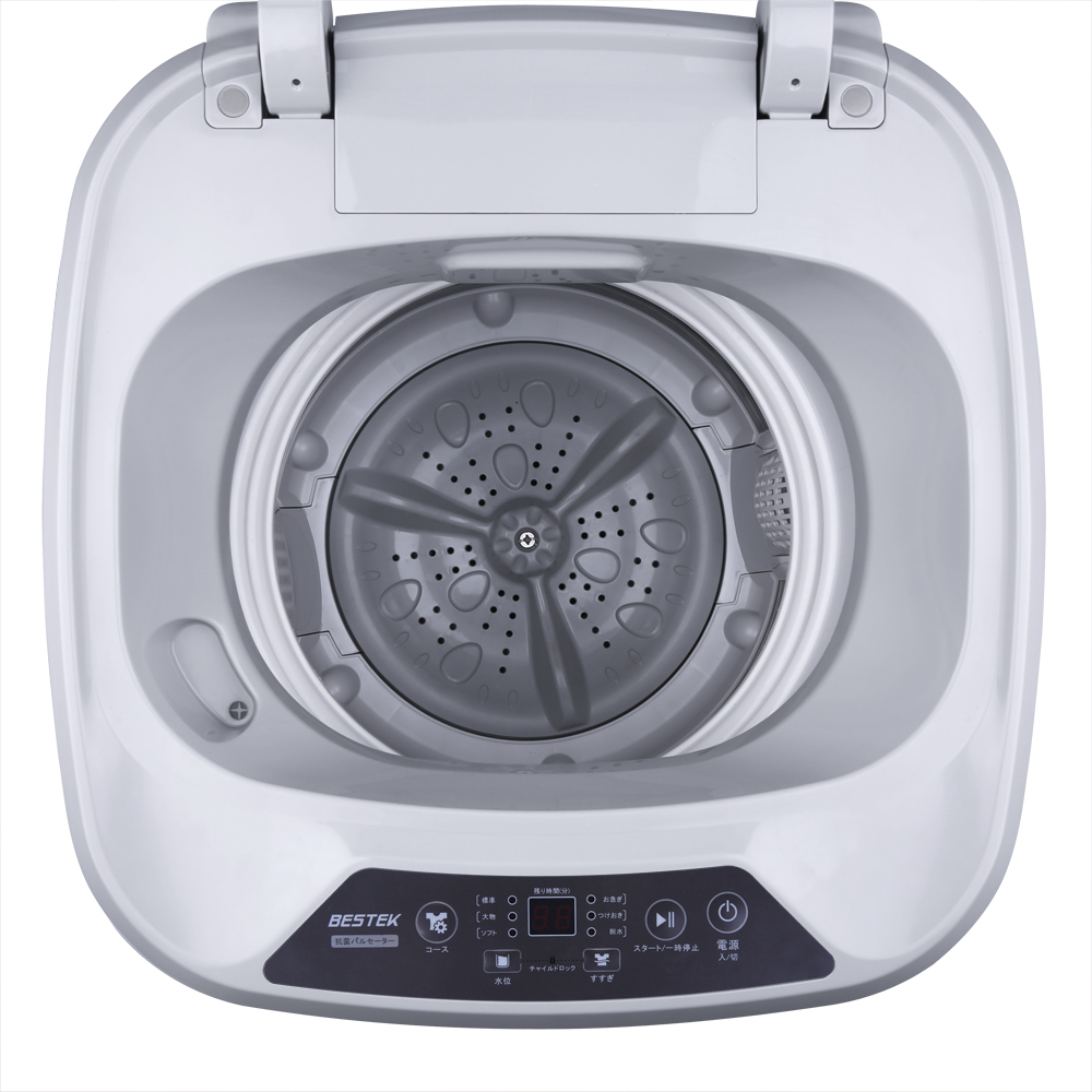 全自動洗濯機 3.8kg 一人暮らし 小型 抗菌パルセーター 家庭用 BTWA01 ...